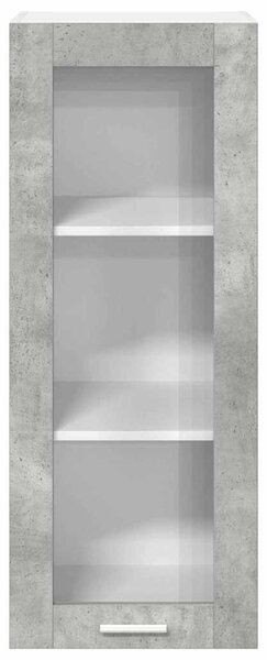 Függő szekrény tárolóval Beton Szürke 40 x 31 x 100 cm Faanyag