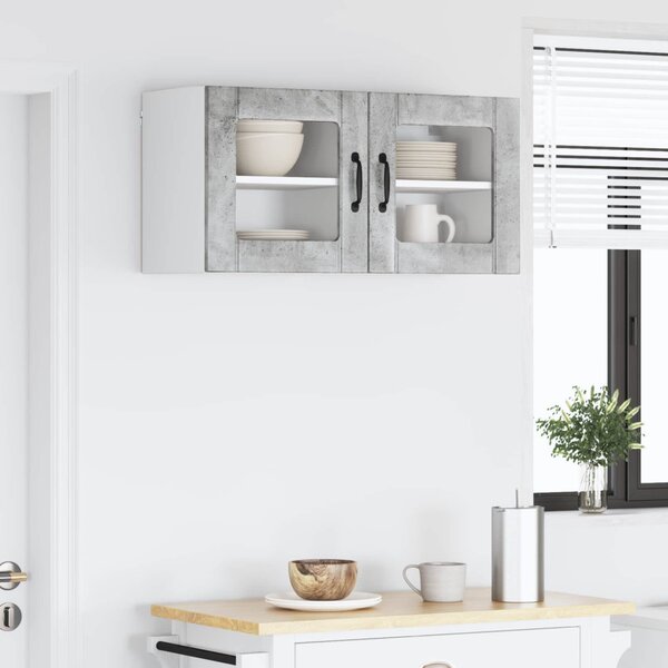 Konyhaszekrény Lucca 2 pcs Beton Szürke 40 x 31 x 40 cm Faanyag
