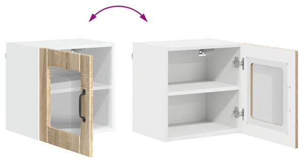 Konyhaszekrény 2 pcs Sonoma tölgy 40 x 31 x 40 cm Faanyag