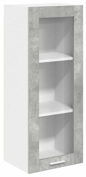 Függő szekrény tárolóval Beton Szürke 40 x 31 x 100 cm Faanyag