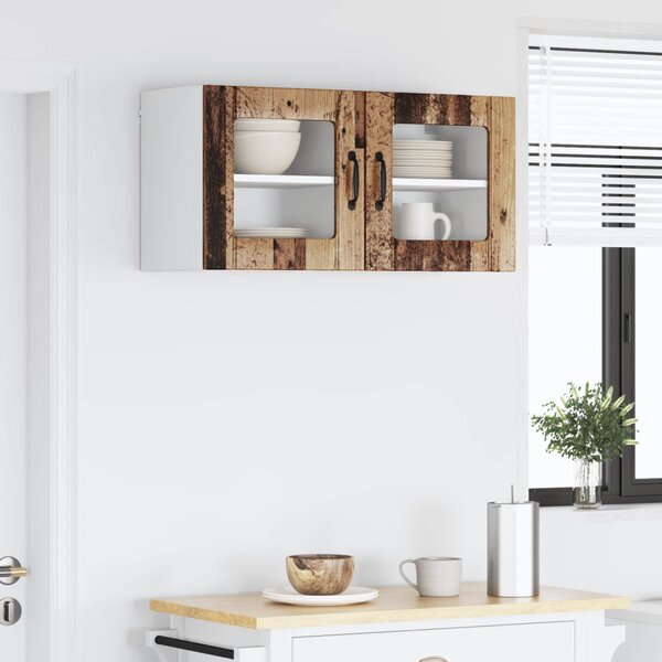 Konyhaszekrény 2 pcs Öreg fa 40 x 31 x 40 cm Faanyag