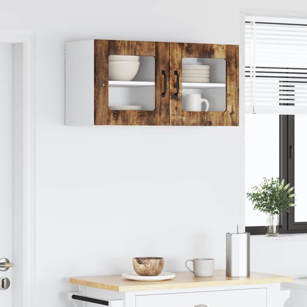 Konyhaszekrény 2 pcs Füstölt tölgy 40 x 31 x 40 cm Faanyag