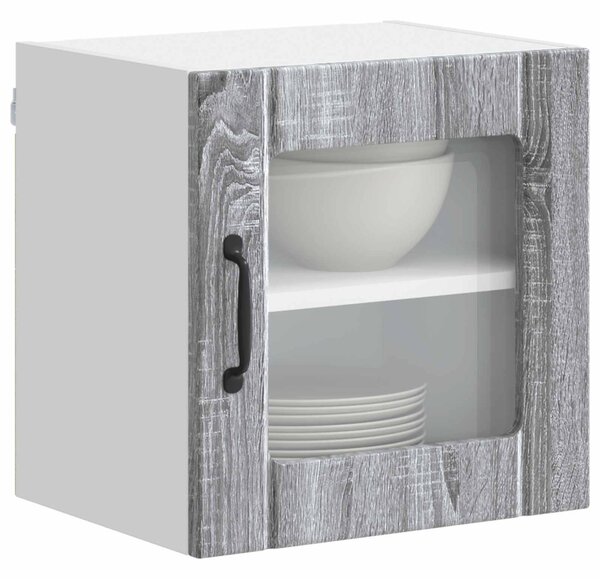 Konyhaszekrény 2 pcs Szürke Sonoma 40 x 31 x 40 cm Faanyag