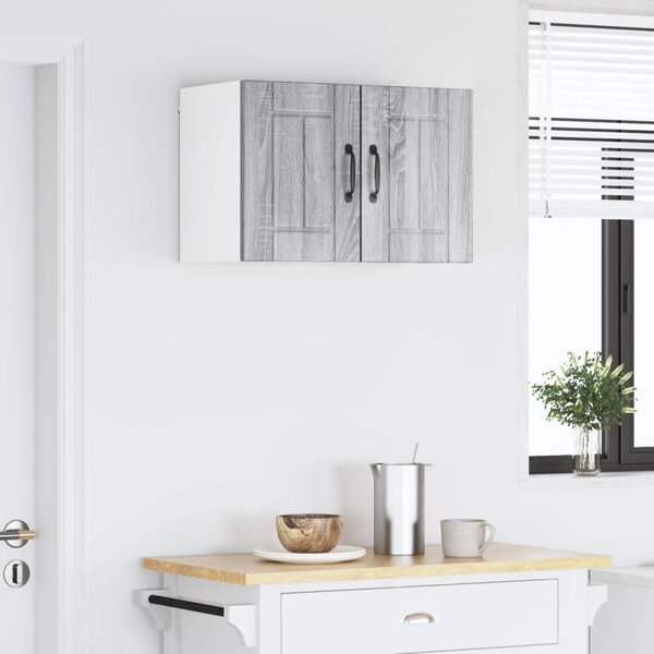 Konyhaszekrény 2 pcs Szürke Sonoma 30 x 31 x 40 cm Faanyag