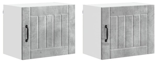 Konyhaszekrény Lucca 2 pcs Beton Szürke 50 x 31 x 40 cm Faanyag