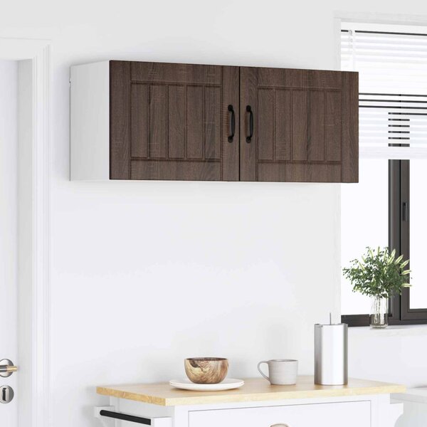 Konyhaszekrény 2 pcs Barna Tölgy 50 x 31 x 40 cm Faanyag