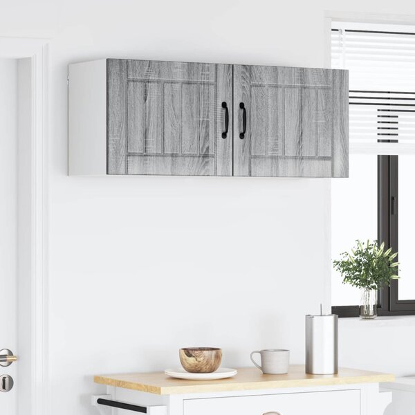 Konyhaszekrény 2 pcs Szürke Sonoma 50 x 31 x 40 cm Faanyag