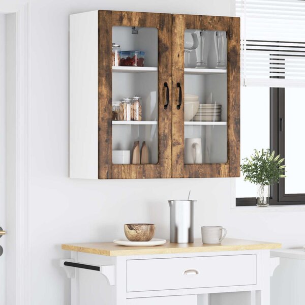 Konyhaszekrény 2 pcs Füstölt tölgy 40 x 31 x 80 cm Faanyag