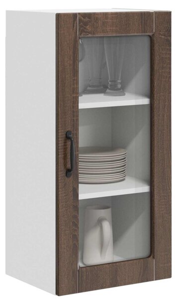 Konyhaszekrény 2 pcs Barna Tölgy 40 x 31 x 80 cm Faanyag