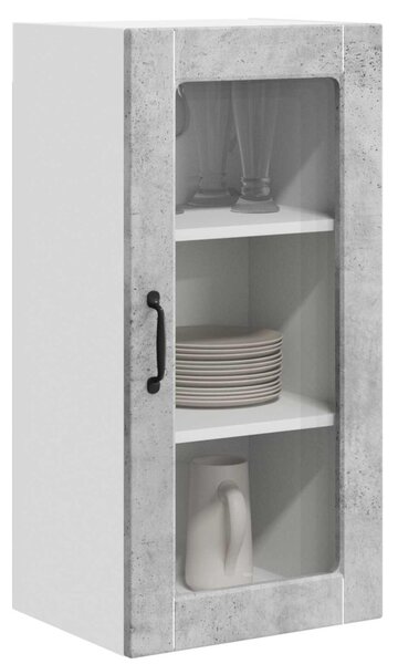 Konyhaszekrény 2 pcs Beton Szürke 40 x 31 x 80 cm Faanyag