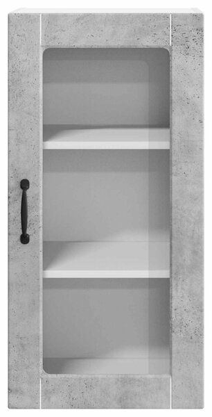 Konyhaszekrény 2 pcs Beton Szürke 40 x 31 x 80 cm Faanyag
