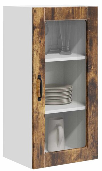 Konyhaszekrény 2 pcs Füstölt tölgy 40 x 31 x 80 cm Faanyag