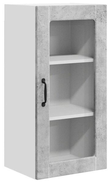 Konyhaszekrény 2 pcs Beton Szürke 40 x 31 x 80 cm Faanyag