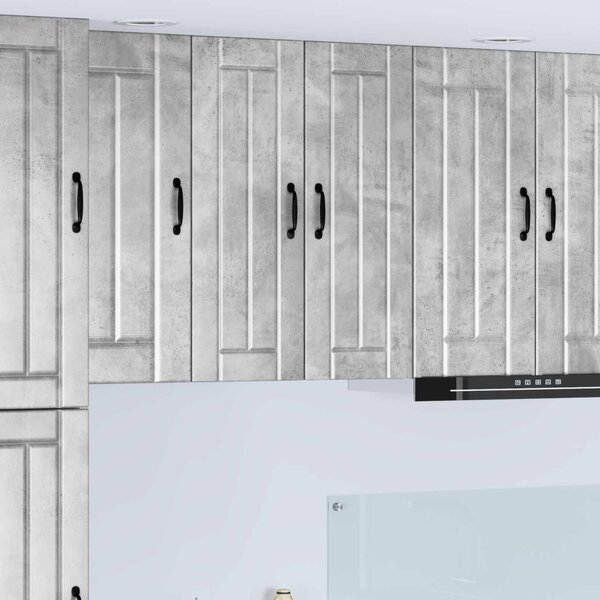 Konyhaszekrény 2 pcs Beton Szürke 30 x 31 x 80 cm Faanyag