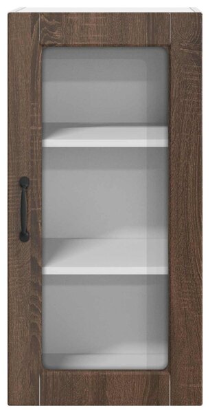 Konyhaszekrény 2 pcs Barna Tölgy 40 x 31 x 80 cm Faanyag