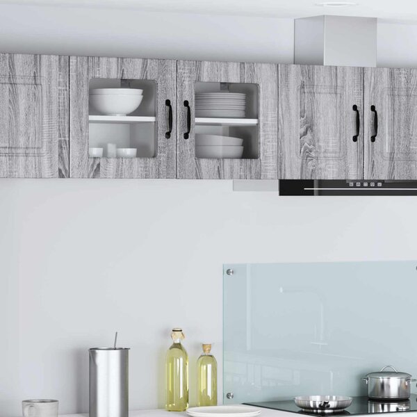 Mosogatógép panel 2 pcs Szürke Sonoma 40 x 31 x 40 cm Faanyag
