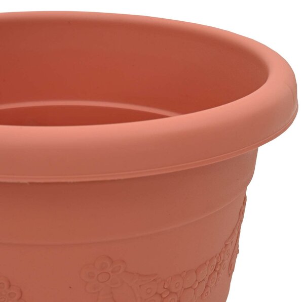 VidaXL Növénycserép 24 pcs Tégla Vörös Ø 39 x 32 cm Műanyag