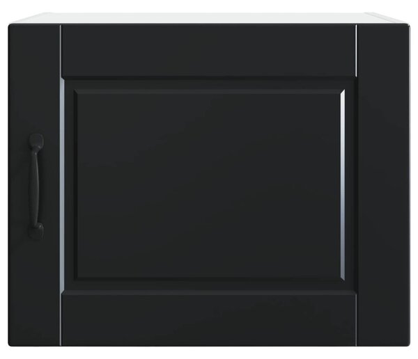 Konyhaszekrény polcokkal 2 pcs Fekete 50 x 31 x 40 cm Faanyag