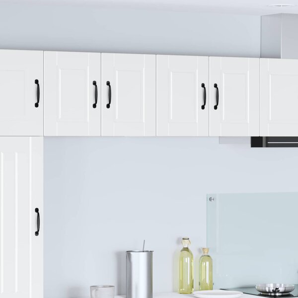 Konyhaszekrény polcokkal 2 pcs Fehér 60 x 31 x 40 cm Faanyag