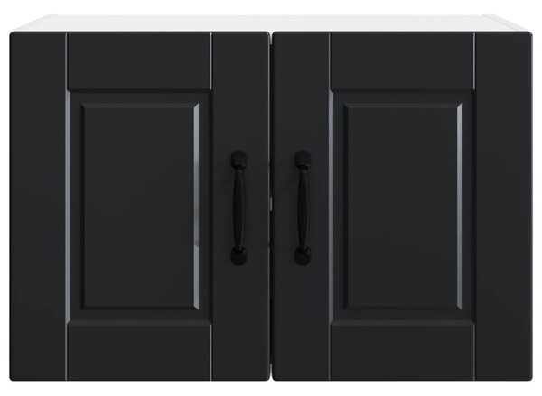 Konyhaszekrény polcokkal 2 pcs Fekete 60 x 31 x 40 cm Faanyag