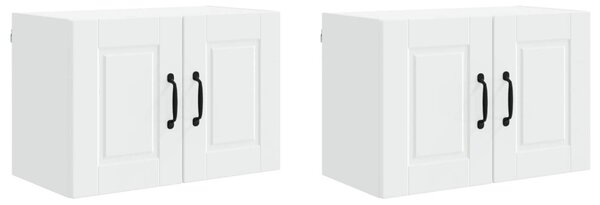 Konyhaszekrény polcokkal 2 pcs Fehér 60 x 31 x 40 cm Faanyag