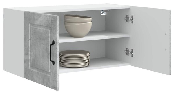 Konyhaszekrény polcokkal Beton Szürke 80 x 31 x 40 cm Faanyag