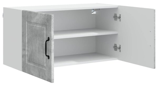 Konyhaszekrény polcokkal Beton Szürke 80 x 31 x 40 cm Faanyag