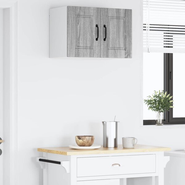 Konyhaszekrény polcokkal Szürke Sonoma 60 x 31 x 40 cm Faanyag