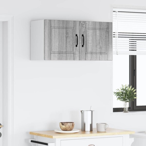 Konyhaszekrény polcokkal Szürke Sonoma 80 x 31 x 40 cm Faanyag