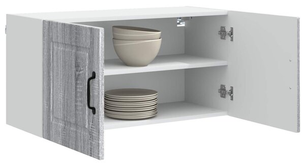 Konyhaszekrény polcokkal Szürke Sonoma 80 x 31 x 40 cm Faanyag