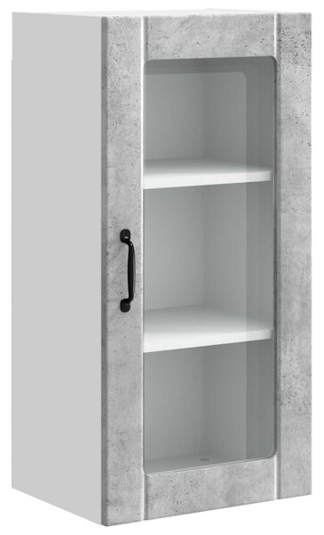 Konyhaszekrény polcokkal Beton Szürke 40 x 31 x 80 cm Faanyag