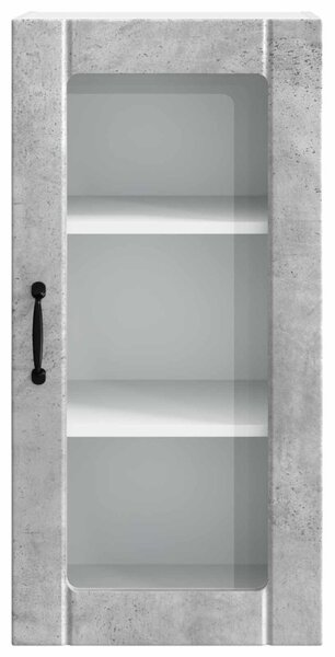 Konyhaszekrény polcokkal Beton Szürke 40 x 31 x 80 cm Faanyag