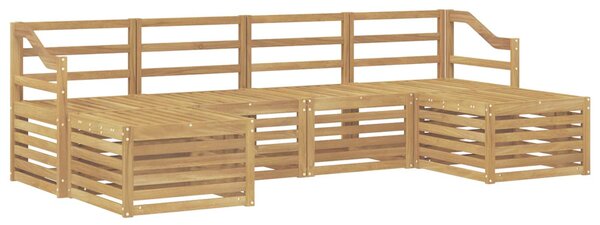 VidaXL Ülőgarnitúrák 6 pcs Fehér Tömör Akácfa