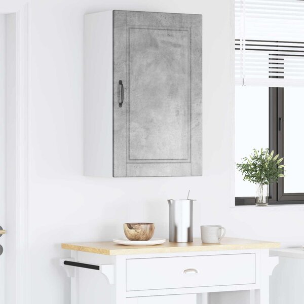 Konyhaszekrény polcokkal Beton Szürke 50 x 31 x 80 cm Faanyag