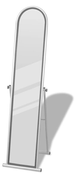 VidaXL Álló tükör Életnagyságú/Teljes hosszúságú Téglalap alakú Szürke