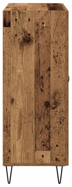 VidaXL Széf fiókkal Öreg fa 69,5 x 34 x 90 cm Mérnöki fa