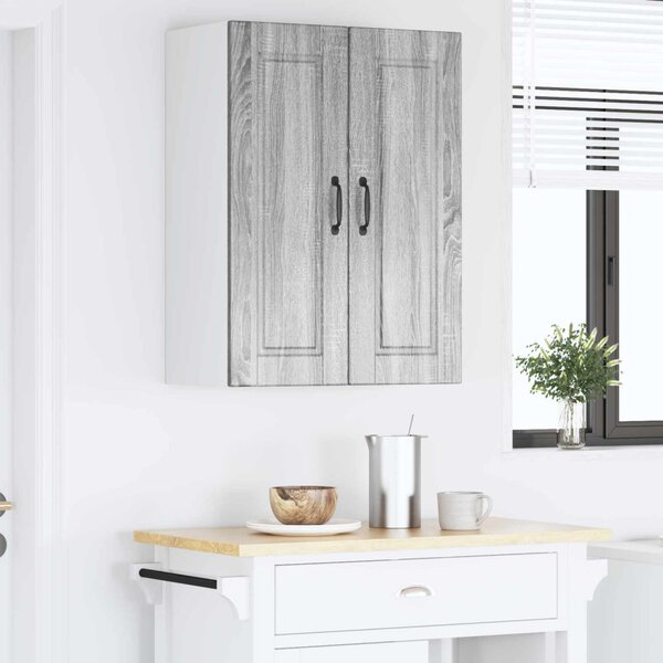 Konyhaszekrény polcokkal Szürke Sonoma 60 x 31 x 80 cm Faanyag