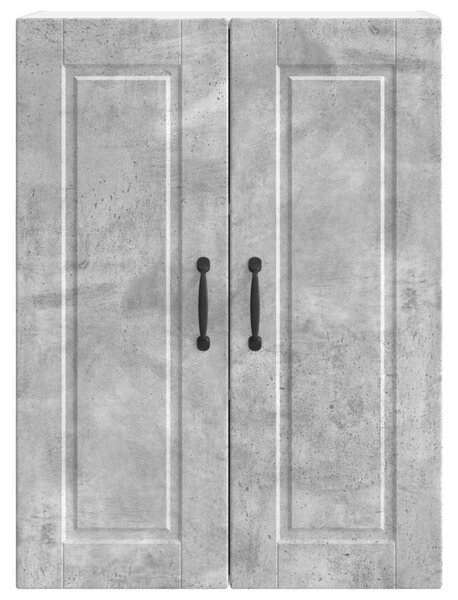 Konyhaszekrény polcokkal Beton Szürke 60 x 31 x 80 cm Faanyag