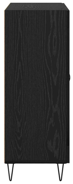 VidaXL Széf fiókkal Fekete Tölgy 69,5 x 34 x 90 cm Mérnöki fa