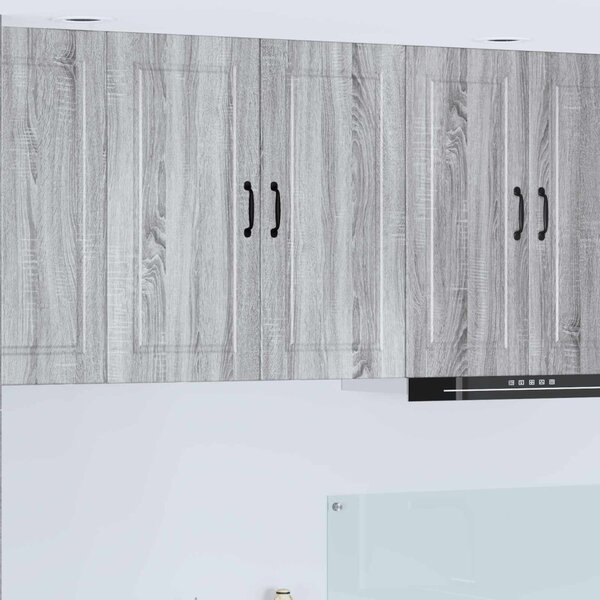 Konyhaszekrény polcokkal Szürke Sonoma 80 x 31 x 80 cm Faanyag