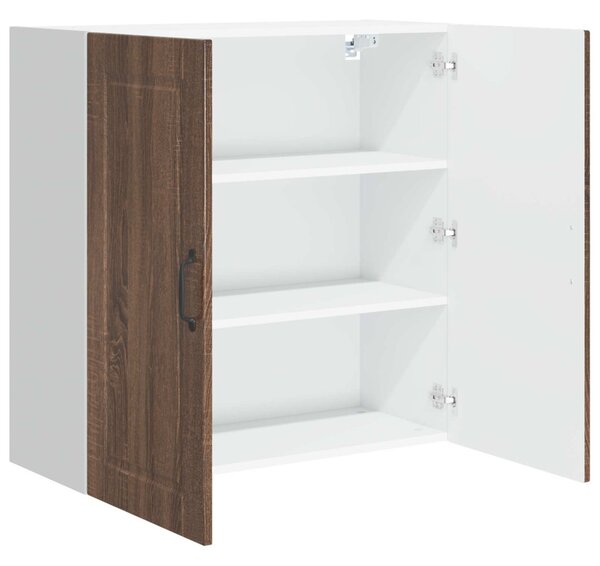 Konyhaszekrény polcokkal Barna Tölgy 80 x 31 x 80 cm Faanyag