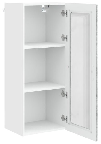 Konyhaszekrény polcokkal Beton Szürke 40 x 31 x 100 cm Faanyag