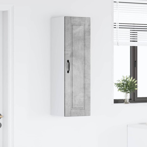Konyhaszekrény polcokkal Beton Szürke 30 x 31 x 100 cm Faanyag