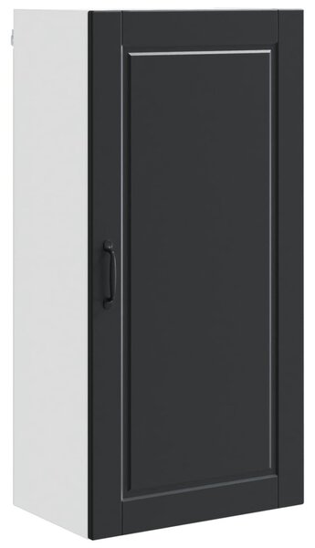 Konyhaszekrény polcokkal Fekete 50 x 31 x 100 cm Faanyag
