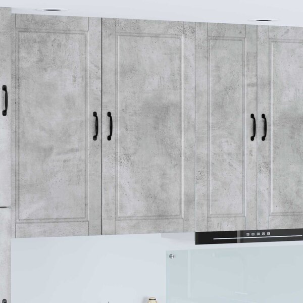 Konyhaszekrény polcokkal Beton Szürke 50 x 31 x 100 cm Faanyag