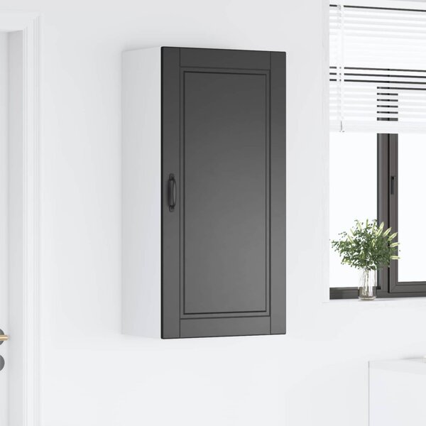 Konyhaszekrény polcokkal Fekete 50 x 31 x 100 cm Faanyag