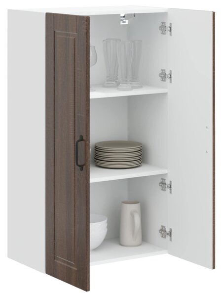 Konyhaszekrény polcokkal Barna Tölgy 60 x 31 x 100 cm Faanyag