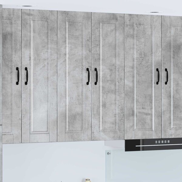 Konyhaszekrény polcokkal Beton Szürke 60 x 31 x 100 cm Faanyag