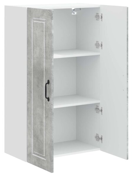 Konyhaszekrény polcokkal Beton Szürke 60 x 31 x 100 cm Faanyag