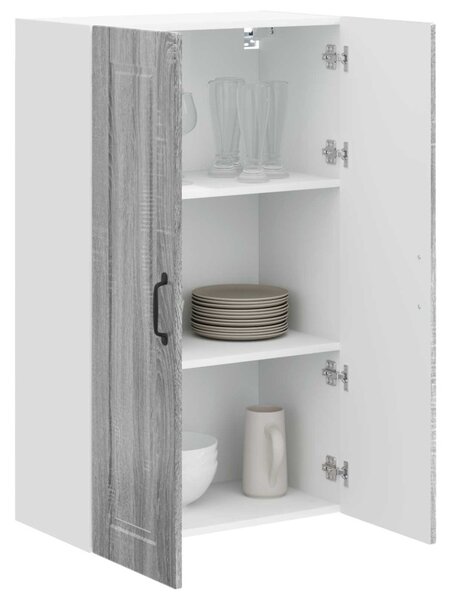 Konyhaszekrény polcokkal Szürke Sonoma 60 x 31 x 100 cm Faanyag
